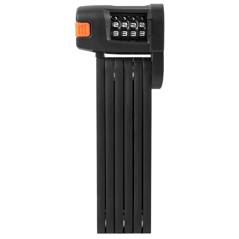 Flintronic sklopiva brava za bicikl s 4-znamenkastom kombinacijom, 88 cm, legura čelika, bez ključa, kompatibilna s e-biciklima i MTB-ovima, crna