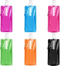 flintronic Összecsukható Vízpalack 500ml BPA-Mentes 6 db Utazáshoz Sporthoz 1