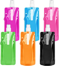 flintronic Összecsukható Vízpalack 500ml BPA-Mentes 6 db Utazáshoz Sporthoz 9