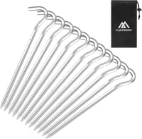 flintronic Sátor Szeg 18cm Alumínium 24db Kemény Fém Sátorcövek Kempinghez 8