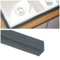 flintronic Soft szegélyléc sötétszürke PVC, 19 x 19 mm, 4,5 m, öntapadós rugalmas hajlítható sarokszegély konyhába és fürdőszobába, hézagzár 8