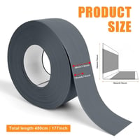 flintronic Soft szegélyléc sötétszürke PVC, 19 x 19 mm, 4,5 m, öntapadós rugalmas hajlítható sarokszegély konyhába és fürdőszobába, hézagzár 2