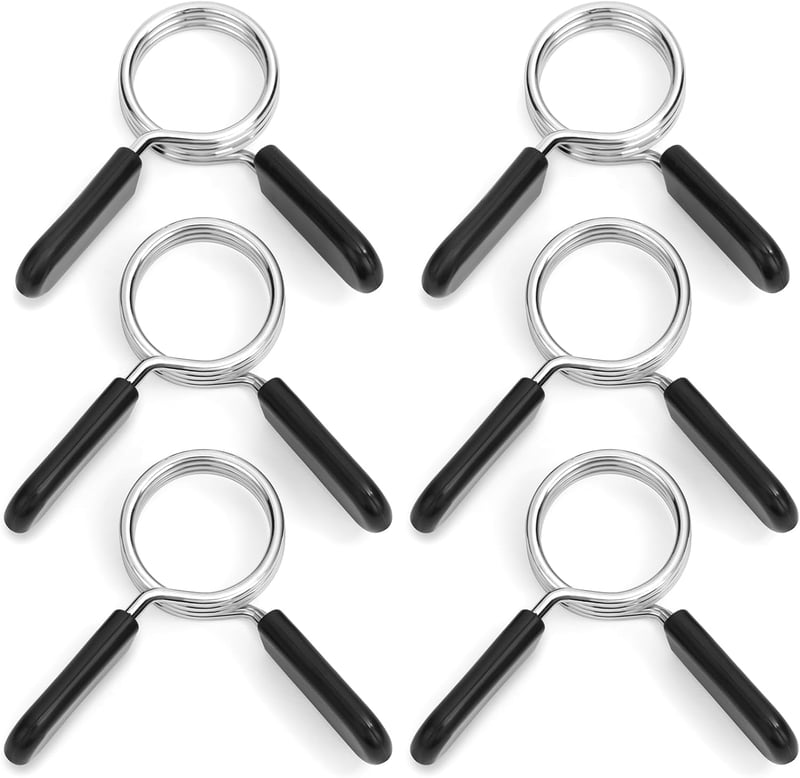 flintronic Súlyzórúd Rugós Bilincs, Acél Súlyzó Zár, Edzés Kiegészítő - 6 pieces 29 mm