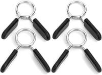 flintronic Súlyzórúd Rugós Bilincs, Acél Súlyzó Zár, Edzés Kiegészítő - 4 pieces 24 mm 1