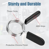 flintronic Súlyzórúd Rugós Bilincs, Acél Súlyzó Zár, Edzés Kiegészítő - 6 pieces 29 mm 3