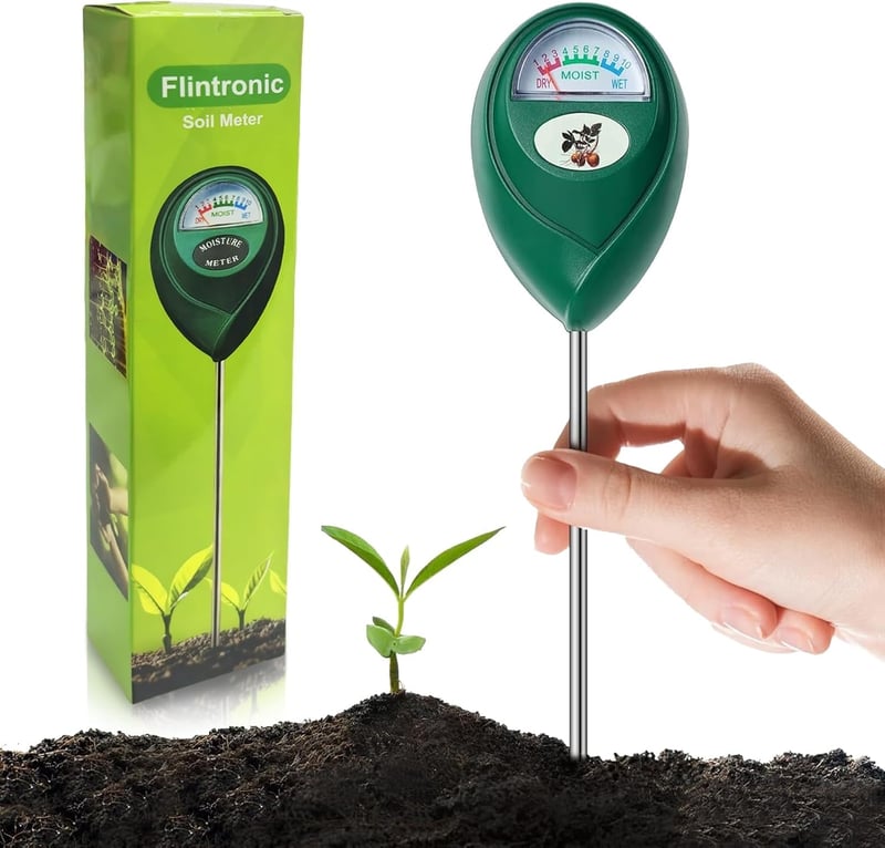 flintronic Talajnedvesség Mérő PH Méter Kerthez Növényekhez Mezőgazdasághoz