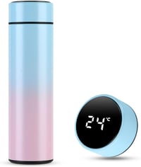 Flintronic Termosz 500ml - Rozsdamentes Acél Hőszigetelt Kulacs LCD Hőmérséklet Kijelzővel - Vízálló, BPA-mentes Termobögre Kávéhoz, Teához  9