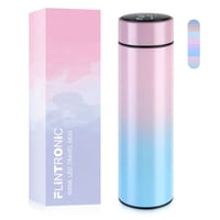 Flintronic Termosica 500 ml - Termos boca od nehrđajućeg čelika s LCD zaslonom temperature, periva u perilici posuđa, pametna termo šalica H bez BPA 2