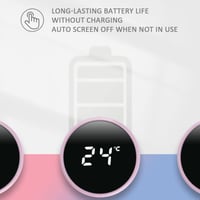 Flintronic Termosz 500ml - Rozsdamentes Acél Hőtartó Kulacs LCD Hőmérséklet Kijelzővel, Mosogatógépben Mosható, BPA-mentes Okos Termobögre H 4
