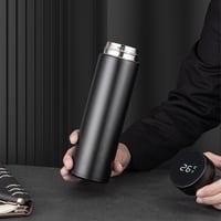 Flintronic Termosz 500ml - Vákuumszigetelt Rozsdamentes Acél Kulacs LCD Hőmérséklet Kijelzővel - Szivárgásmentes Ivópalack Hideg-Meleg Italo 7