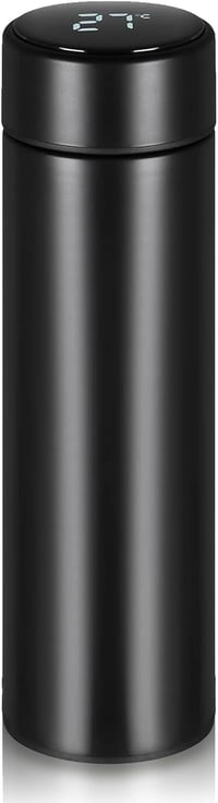 Flintronic Termosz 500ml - Vákuumszigetelt Rozsdamentes Acél Kulacs LCD Hőmérséklet Kijelzővel - Szivárgásmentes Ivópalack Hideg-Meleg Italo 1