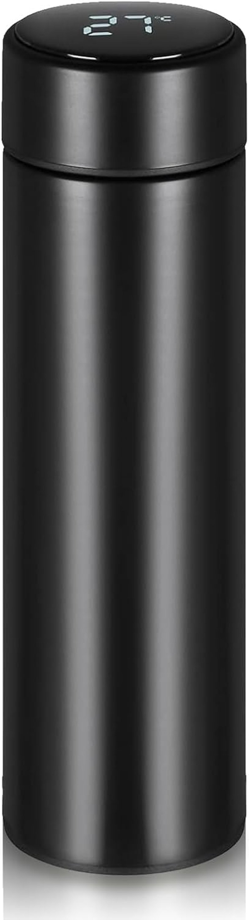 Flintronic Termosz 500ml - Vákuumszigetelt Rozsdamentes Acél Kulacs LCD Hőmérséklet Kijelzővel - Szivárgásmentes Ivópalack Hideg-Meleg Italo