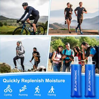 flintronic TPU összecsukható sportpalack 2db 250ml kék BPA-mentes kerékpár túra futás 7