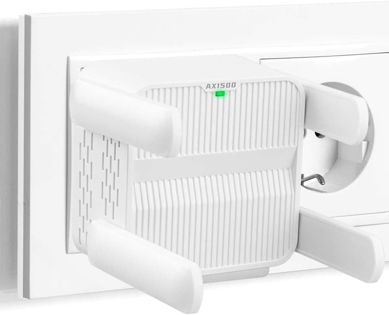 flintronic WiFi erősítő 1500 Mbps, 2000 m² lefedettség, 5G/2.4G kettős sáv, Ethernet port