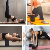 flintronic Yoga Blokk 2 db EVA Hab Pilates Meditáció Magas Sűrűségű - 2pcs-(purple+blue) 5