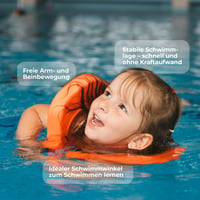 Detská plavecká vesta Flipper SwimSafe 1400, 11 – 30 kg – Penová pomôcka na výučbu plávania s nastaviteľnými popruhmi a sedadlom 6