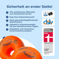 Flipper SwimSafe 1010 karúszó PE habbetéttel - narancssárga - 1-6 éves korig 6