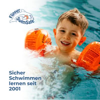 Plavecké rukávy Flipper SwimSafe pre bábätká a malé deti, nerozbitná plavecká pomôcka s penovým jadrom z PE, s hračkou delfína, oranžové 8