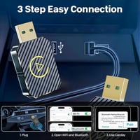FLITI Wireless CarPlay Adapter USB-C, Plug and Play ezüst dongle 6