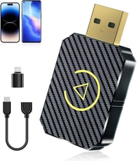 FLITI Wireless CarPlay Adapter USB-C, Plug and Play ezüst dongle 1