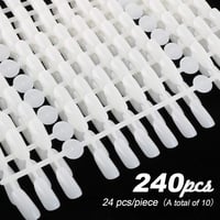 FLOFIA 240 darabos ovális műkörmök szett gyakorláshoz és körmörtervezéshez 6