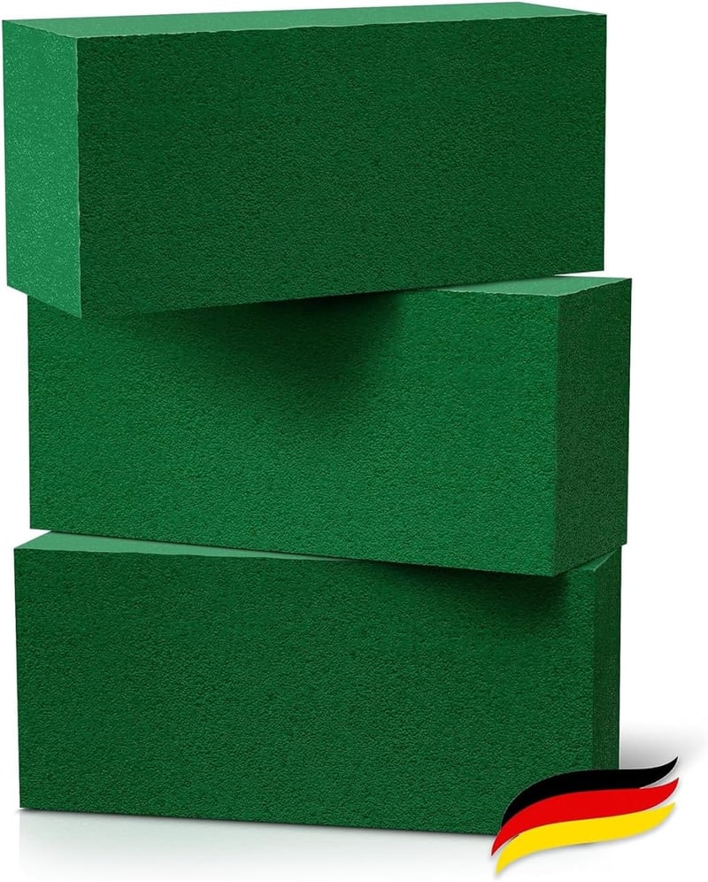 Floraly 3x Virághabszivacsok Prémium Virághabok Németországi Gyártás 22x11x8cm Virágdekoráció
