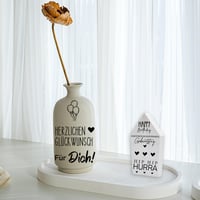 FloraVigo Sticker prin frecare (Rub On) A5 19x14 cm, inscripție „Tren de zi de naștere”, decor pentru mobilă, sticlă, lemn, albume foto, set 4 bucăți DIY 3