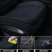 FLORICH autó üléshuzat szett 5 részes PU bőr vízálló fekete 6