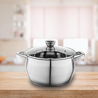 Nerezový hrniec Florina Oliver so sklenenou pokrievkou, 22 cm, 4,8 l, vhodný na indukčné, plynové, elektrické a keramické varné dosky, s vnútornou odmernou stupnicou, vhodný do umývačky riadu 2