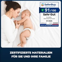 Flowen 140x200 cm vízhatlan matrazvédő pamut-mikroszálas huzat mosható 2