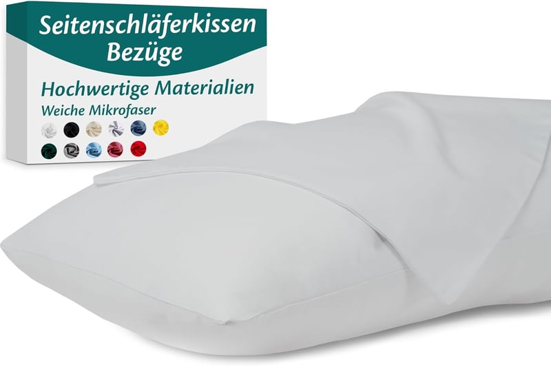 Flowen 2 db mikroszálas oldalsó alvó párnahuzat 40x145 cm, hipoallergén, poratkamentes