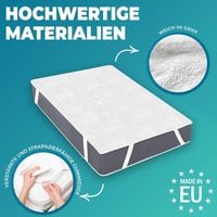 Flowen 60 x 120 cm vízálló pamut matracvédő lepedő inkontinencia betét nedvesség ellen, légáteresztő antiallergén és atkamentes, mosható mat 2