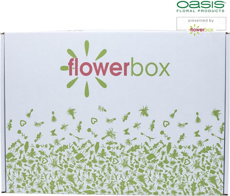 Flowerbox 3db Eredeti Oasis SEC Száraz Virághabszivacs Szárított Virágokhoz - 23x11x3,6cm Esküvő Születésnap Dekoráció