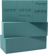 Flowerbox 3x Original Oasis® Premium Virághabszivacsok MaxLife Impregnálással - 23x11x3,6cm 2