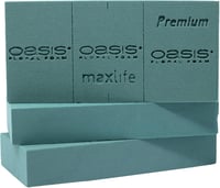 Flowerbox 3x Original Oasis® Premium Virághabszivacsok MaxLife Impregnálással - 23x11x3,6cm 1