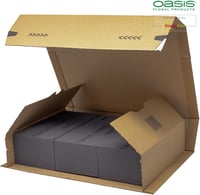 Flowerbox Oasis Black Ideal Maxlife Virághabszivacs 3db - 23x11x7,5cm Fekete Nedves Hab Friss Virágokhoz Esküvő Születésnap 3