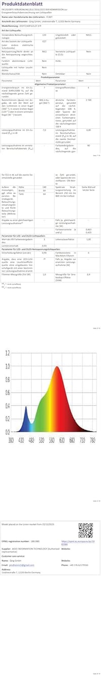 FLSNT E27 LED Vintage Izzó Mozgásérzékelős Automatikus 7W Meleg Fehér 2700K 2db 9