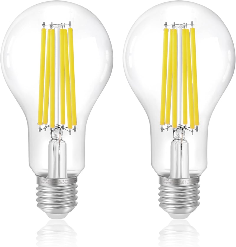 FLSNT LED Edison E27 izzó 18W 3452 lumen nappali fény 5000K 2db