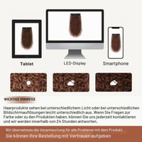 Flufymooz Clip-in predlžovanie vlasov 4 ks 100% proteínové hodvábne kučeravé nadpojené vlasy pre ženy 50 cm medená červená 7