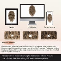 Flufymooz predlžovací cop 31 cm, vlnitý kučeravý syntetický príčesok so štipcom, tmavá popolavá blond, pre ženy 7