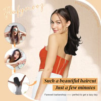 Flufymooz predlžovaný cop pre ženy, 50 cm, syntetický príčesok typu „ponytail“ so sťahovacou šnúrkou, prirodzený vzhľad, čierno-hnedý 6