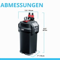 Vanjski filter za akvarij Fluval 207 za akvarije do 200 L, crni — za dijelove / neispravno: rabljeno stanje (stanje: vidi 2. sliku) 10