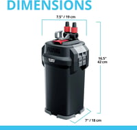 Vanjski filter za akvarij Fluval 207 za akvarije do 200 L, crni — za dijelove / neispravno: rabljeno stanje (stanje: vidi 2. sliku) 6