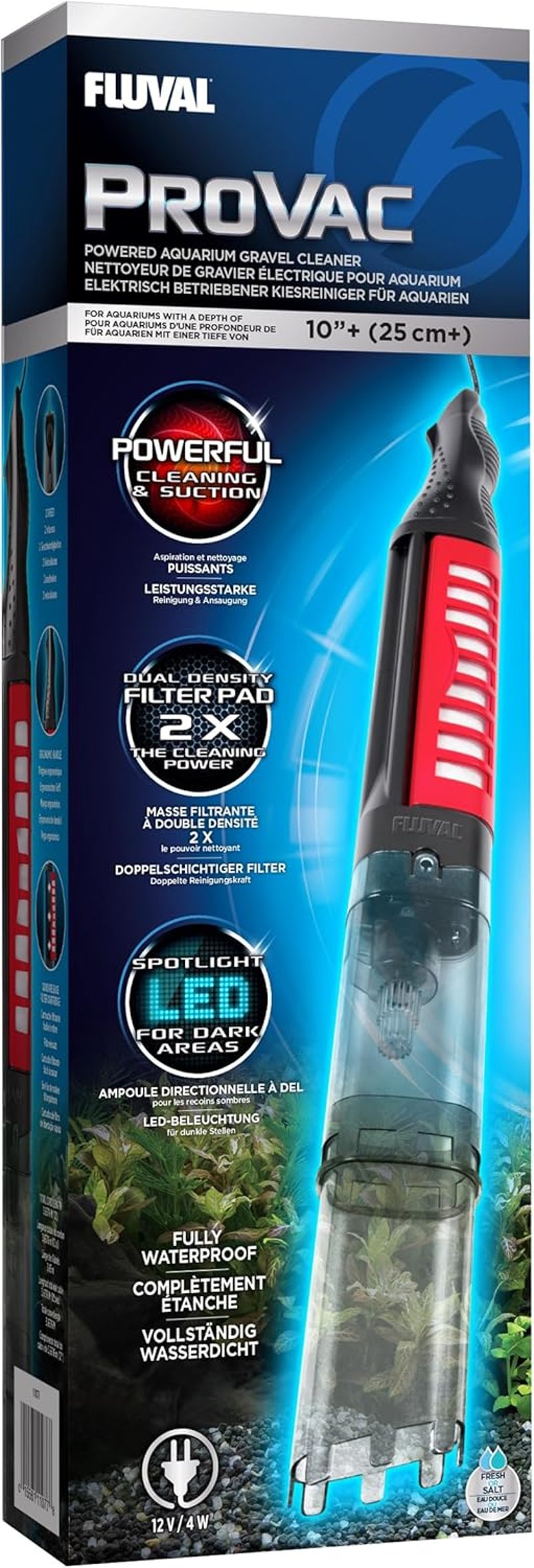 Fluval ProVac elektromos akvárium kavicsszívó tisztító - 1 Count (Pack of 1)