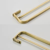 Flybath Dupla Törölközőtartó Fali 57cm Bronz Kefe Hatású 7