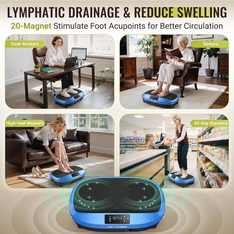 FLYBIRD Vibrációs Tréning Pad - Teljes Test Edzés és Csontritkaság Megelőzés