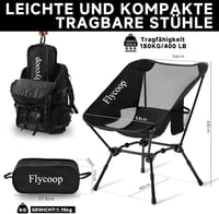 Flycoop összecsukható kemping szék 180kg teherbírás hordtáskával 3