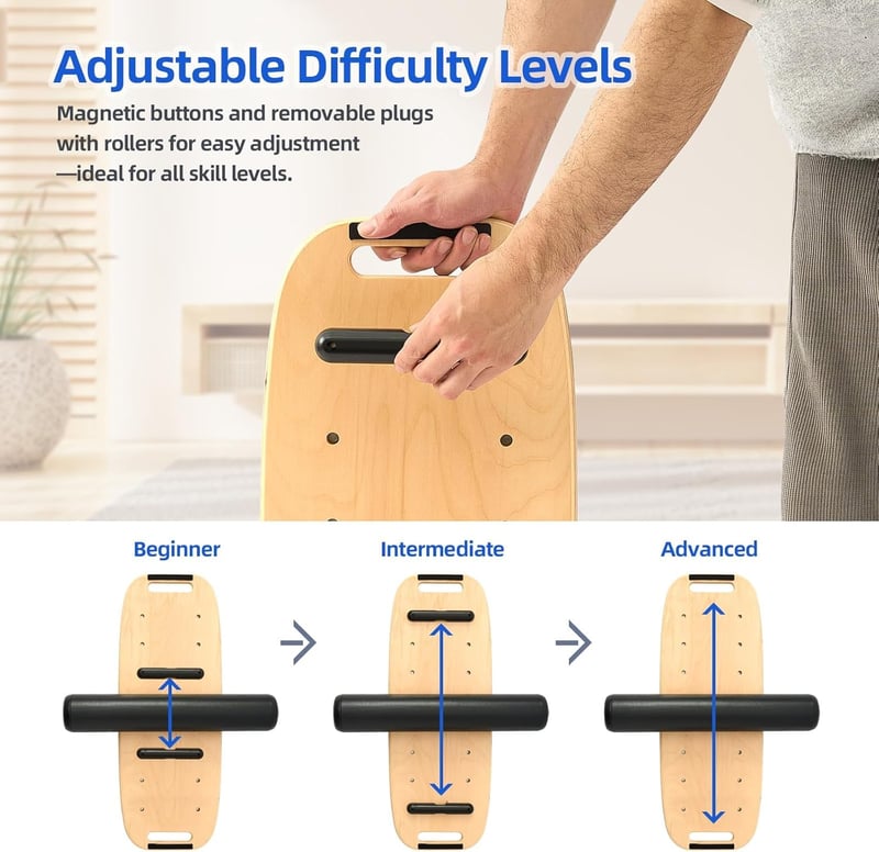 Flycoop Premium Balance Board 200 kg terhelhetőséggel - Egyensúly és koordináció edzéshez