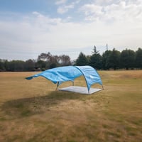 Flycoop Strand Sátor UV Védelem 360° Szellőzés Hordozható Összecsukható, 350 x 130 x 220 cm 9