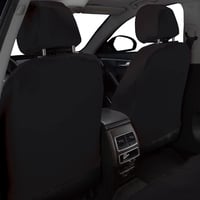 Set complet huse auto Flying Banner, compatibile cu airbag, banchetă spate divizată, universal pentru autoturisme, camioane, SUV-uri, negru 8